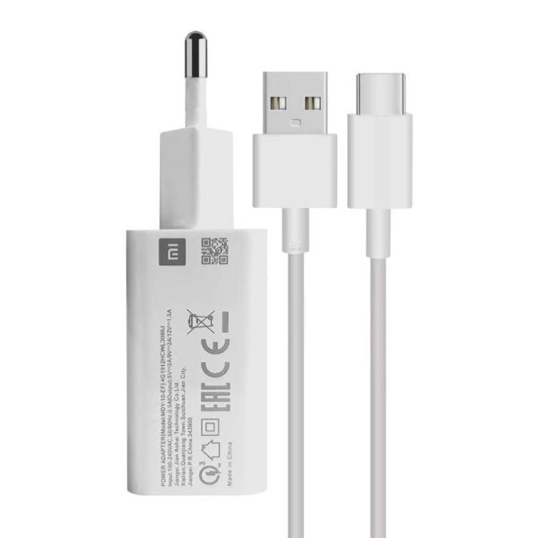 شارژر دیواری شیائومی مدل MDY-10-EF/4G به همراه کابل تبدیل USB-C